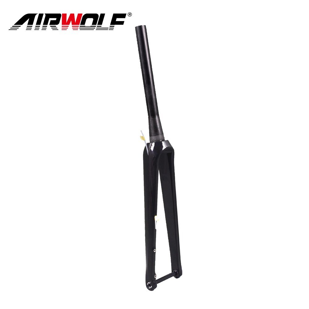 Carbon Fiber Cyclocross Bike Fork External Cable Routing Road Bike Rigid Fork