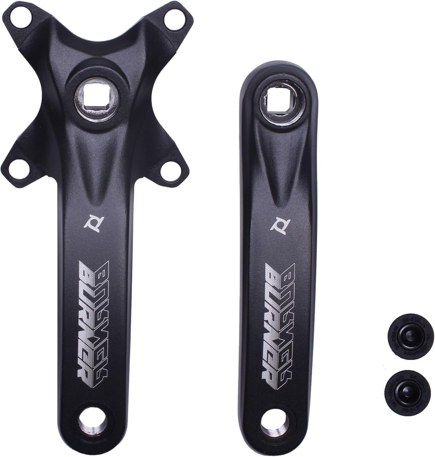 Bike Crank Arm,One Pair Universal 175MM BCD 104MM Square Hole Bike Crank Arm for