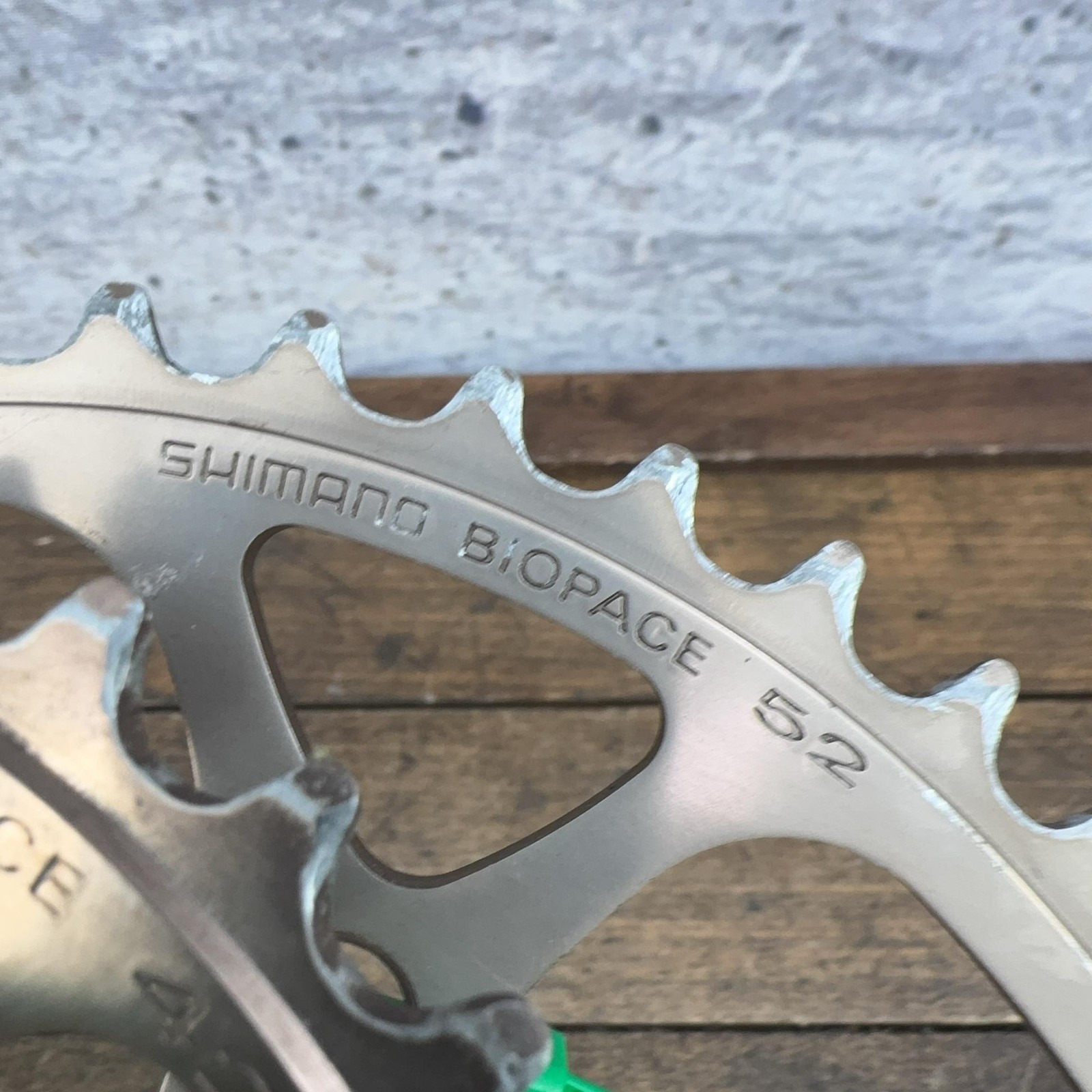 Vintage Shimano Biopace Chainring Set 42 Tooth 130 BCD 5 Arm Road Bike Oval 42t
