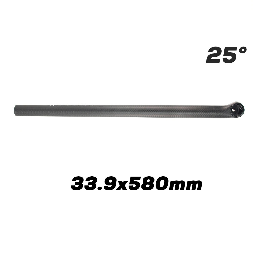 5/25 Degree Carbon Bike Seatpost Folding Bicycle Seat Post 31.8/33.9/34.9x580mm