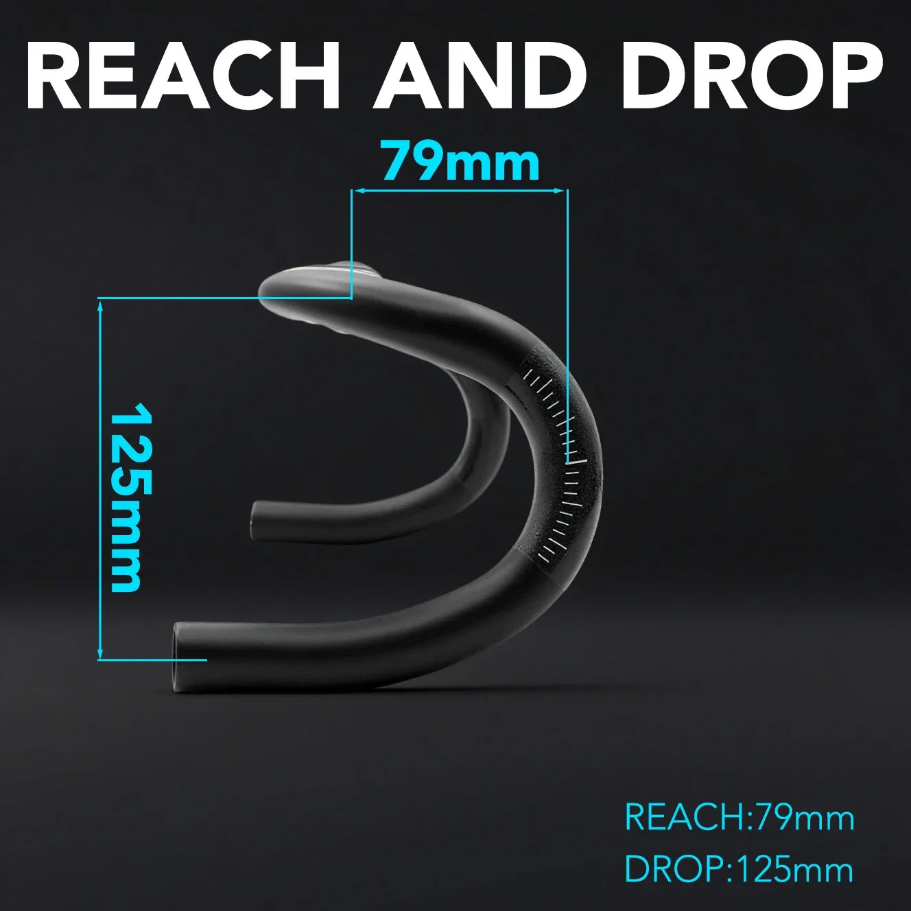 Aero Gravel Bike Handlebar Black Matt 340mm/360mm/380mm Half Internal Routing