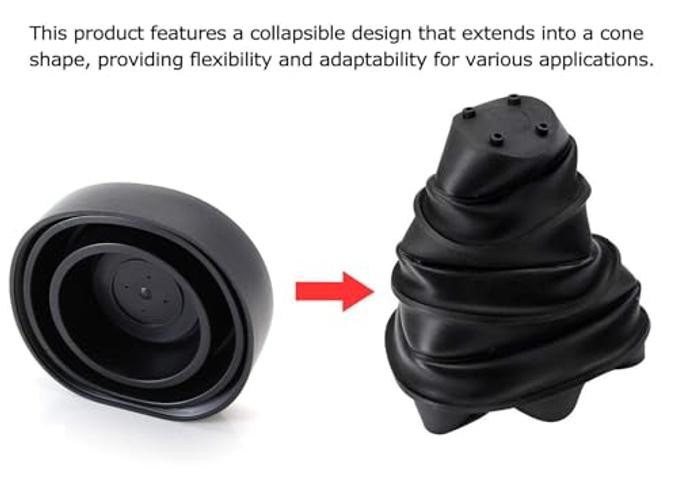 90mm-Universal Front Road Illuminating Light Housing Rear End Rubber 70-90mm