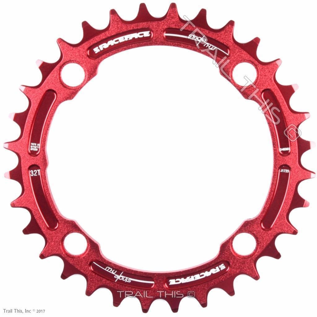 RaceFace Red Narrow-Wide 30,32,34,36,38T x 104 MTB Chainring 9 10 11 12-Speed