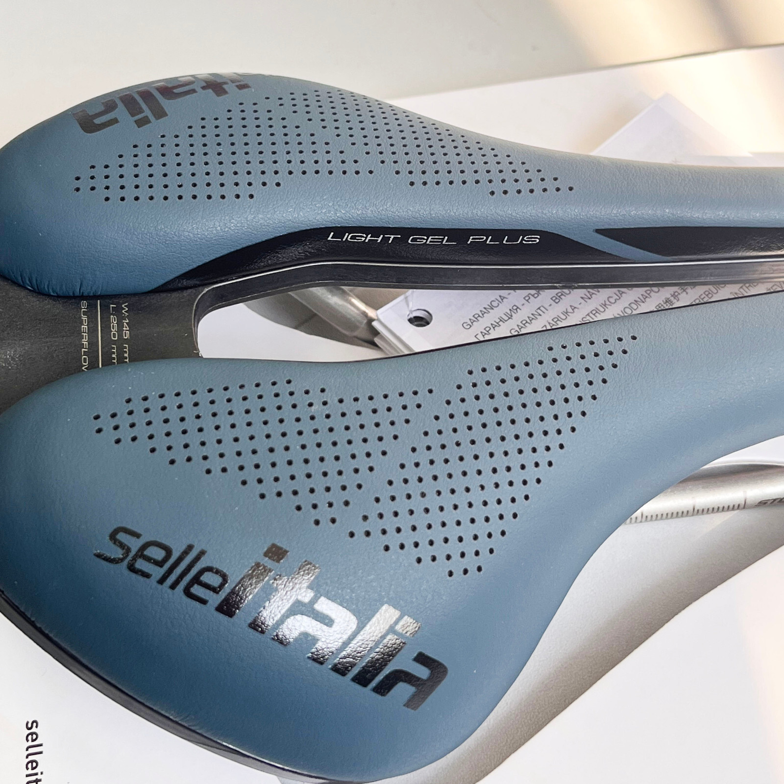 Selle Italia Flite Boost Gravel L3 TI316 Superflow Saddle (Blue Granite)