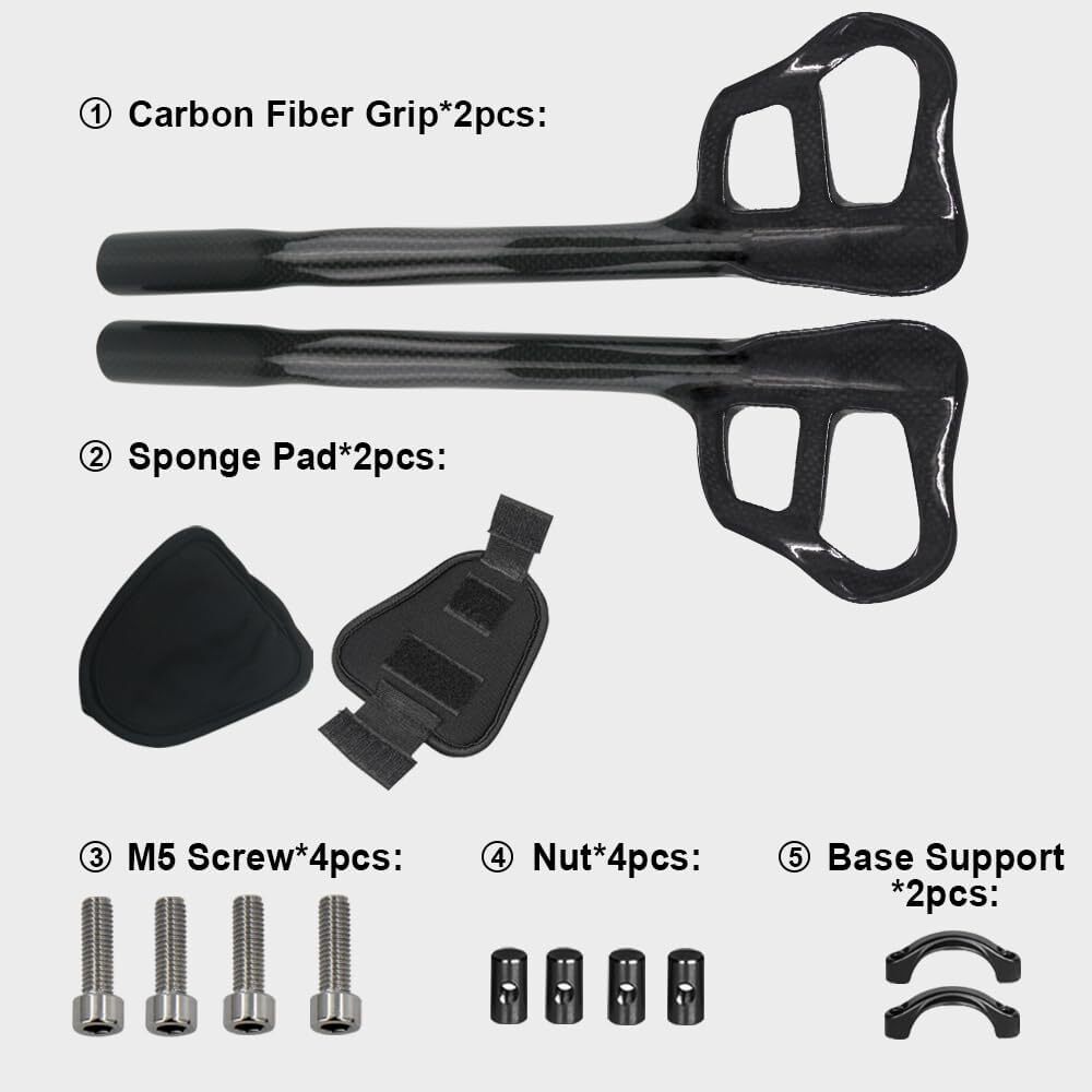 triathlon bike handlebar 1-1/4″aero bars for road bike ud matte 30° 360mm