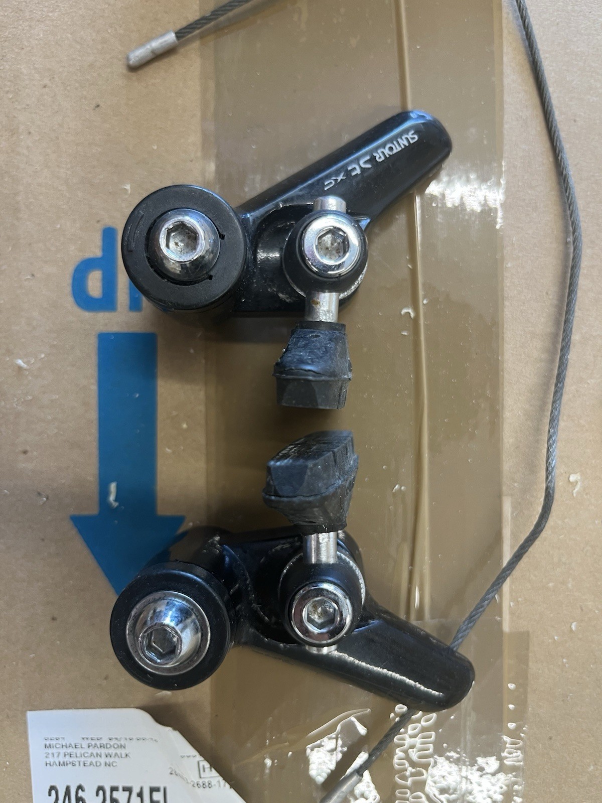 Suntour XC Front & Rear Cantilever Brake Set Pedersen self energizing