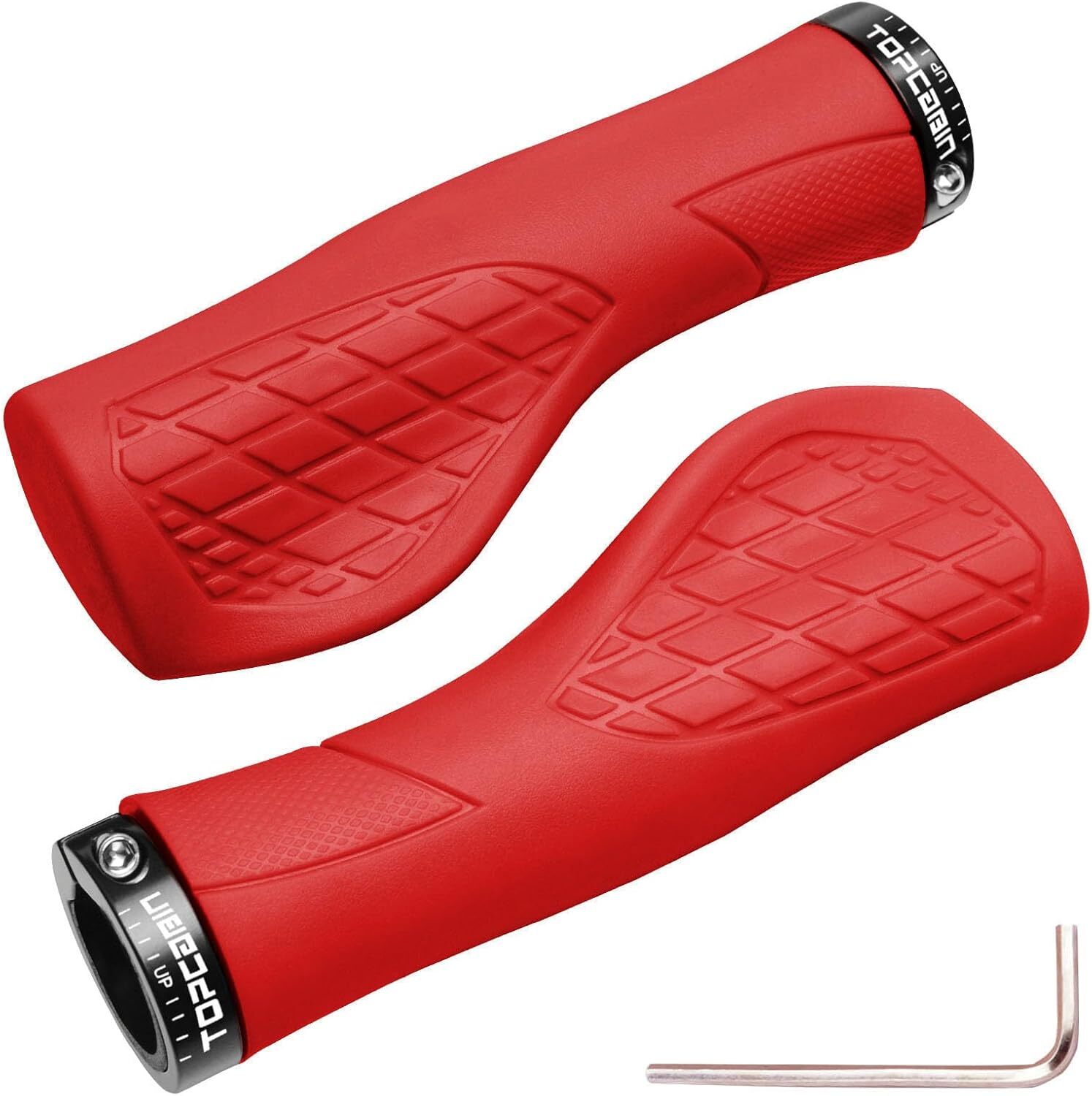 Aluminum Lock-on Ergonomic Bicycles Handlebar Grips for Mountain MTB BMX Bicycle