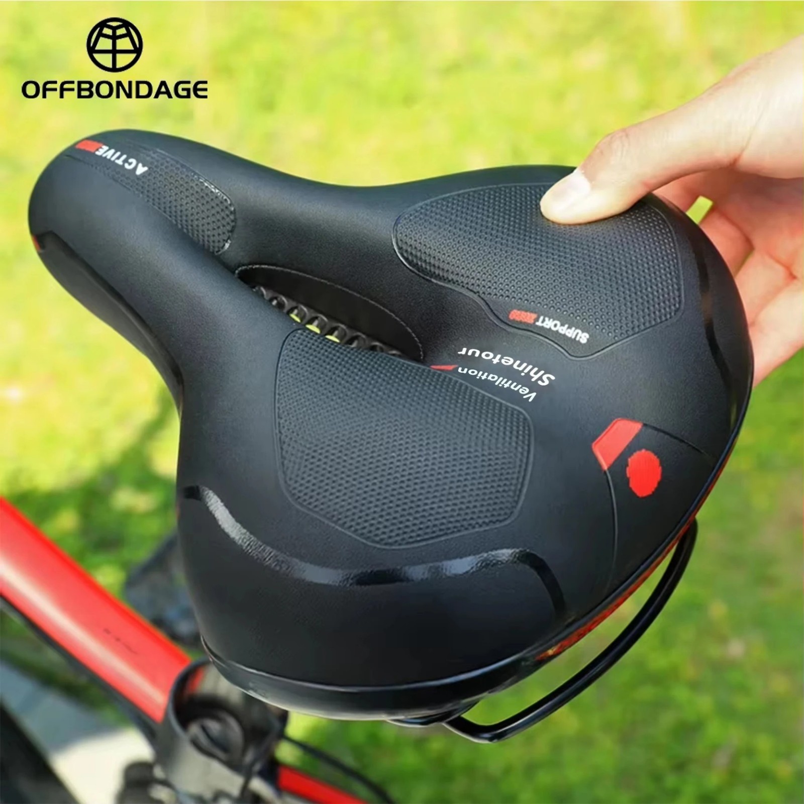 Extra Wide Big Bum Bike Bicycle Saddle Seat Gel Cushion Sporty Soft Comfort Pad