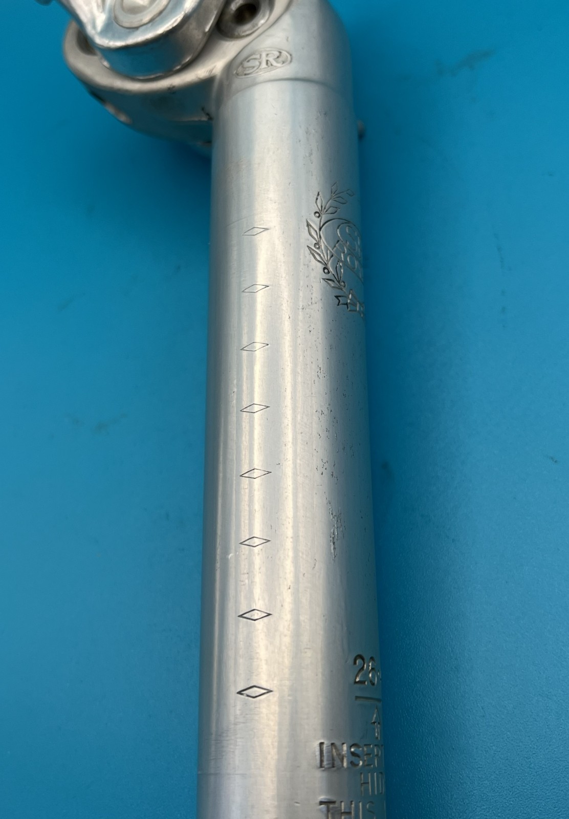 (7Q) Vintage SR Royal Seatpost 26.4 x 200 mm – Alloy – Campy copy – Japan