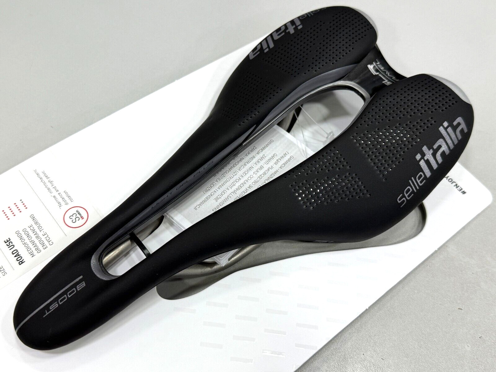 Selle Italia SLR Boost Gravel Ti316 Superflow S3 (130x248mm) Saddle (Black)