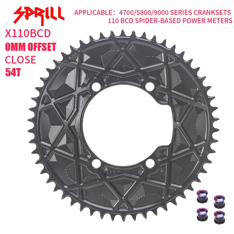 110BCD AERO Narrow Wide Chainring 54-66T Bicycle Chainwheel 9-12speed Sprocket