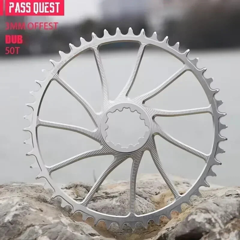 3mm Offset Chainring 40-54T Narrow Wide Teeth Bike Chainwheel 9/10/11/12 Speed