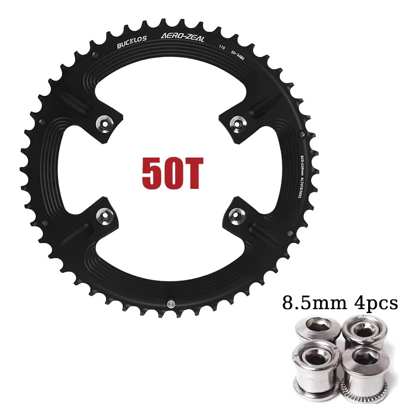Road Bike Chainring 110 BCD Chainring 4Hole 5Hole 34/36/39/50/52/53T Chainwheel
