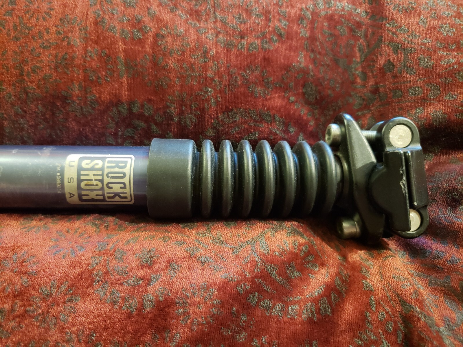 Vintage Rock Shox Suspension Seatpost 27.2mm X 340mm Micro Adjustible Grey