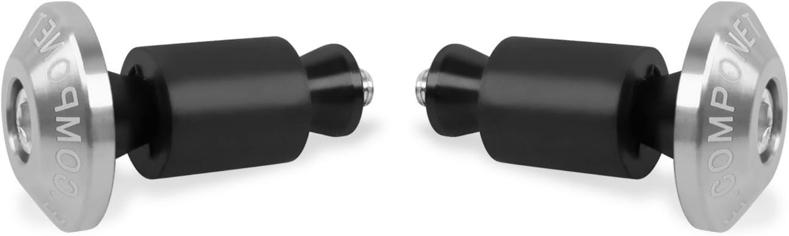 Universal 7/8″ 22mm Bar Ends Plug Slider Aluminum Handlebar Grip Color: Silver