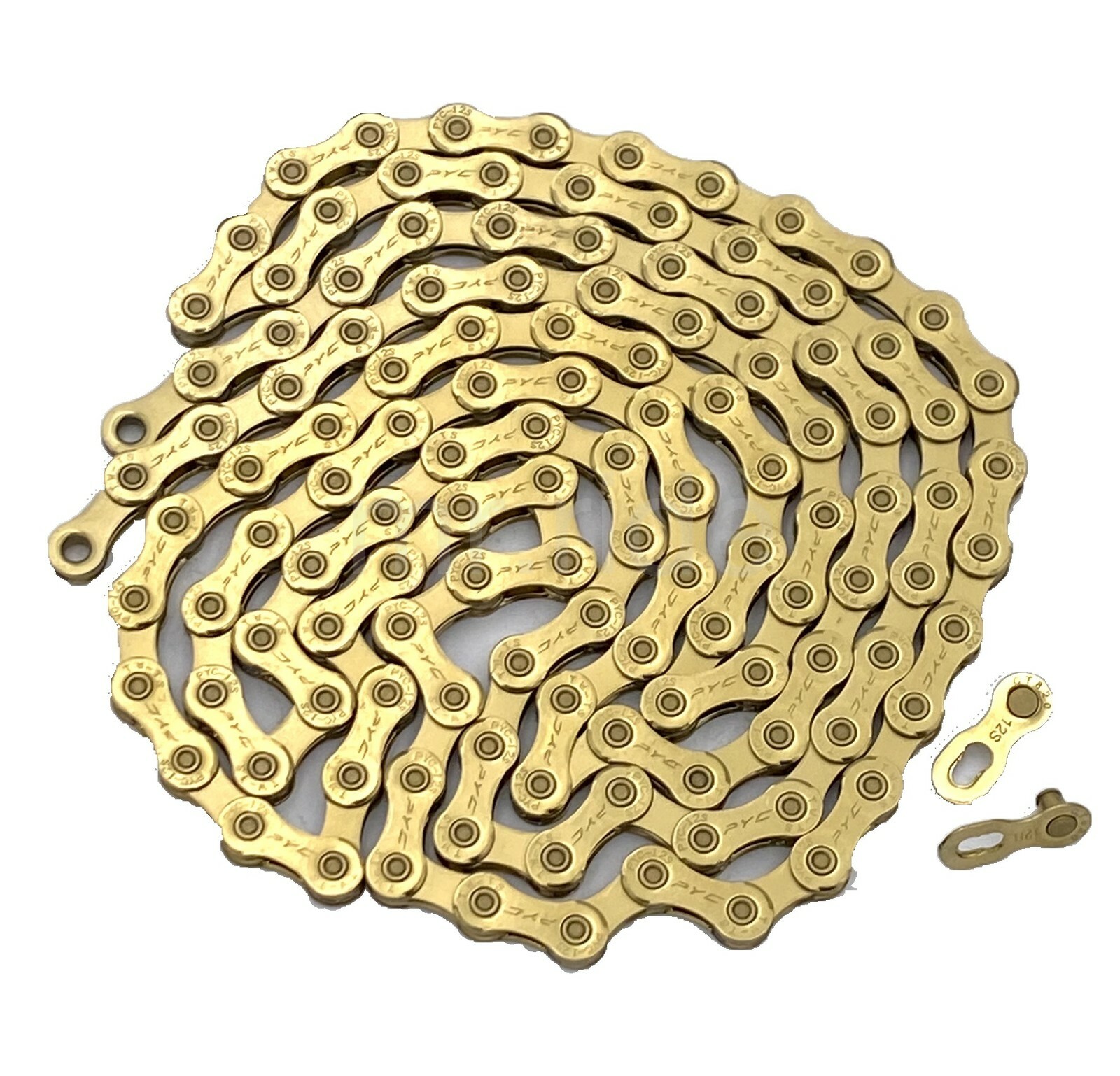PYC Light Weight Bike 12 Speed Chains fit KMC X12/Shimano/Campy/Sram 126L Gold