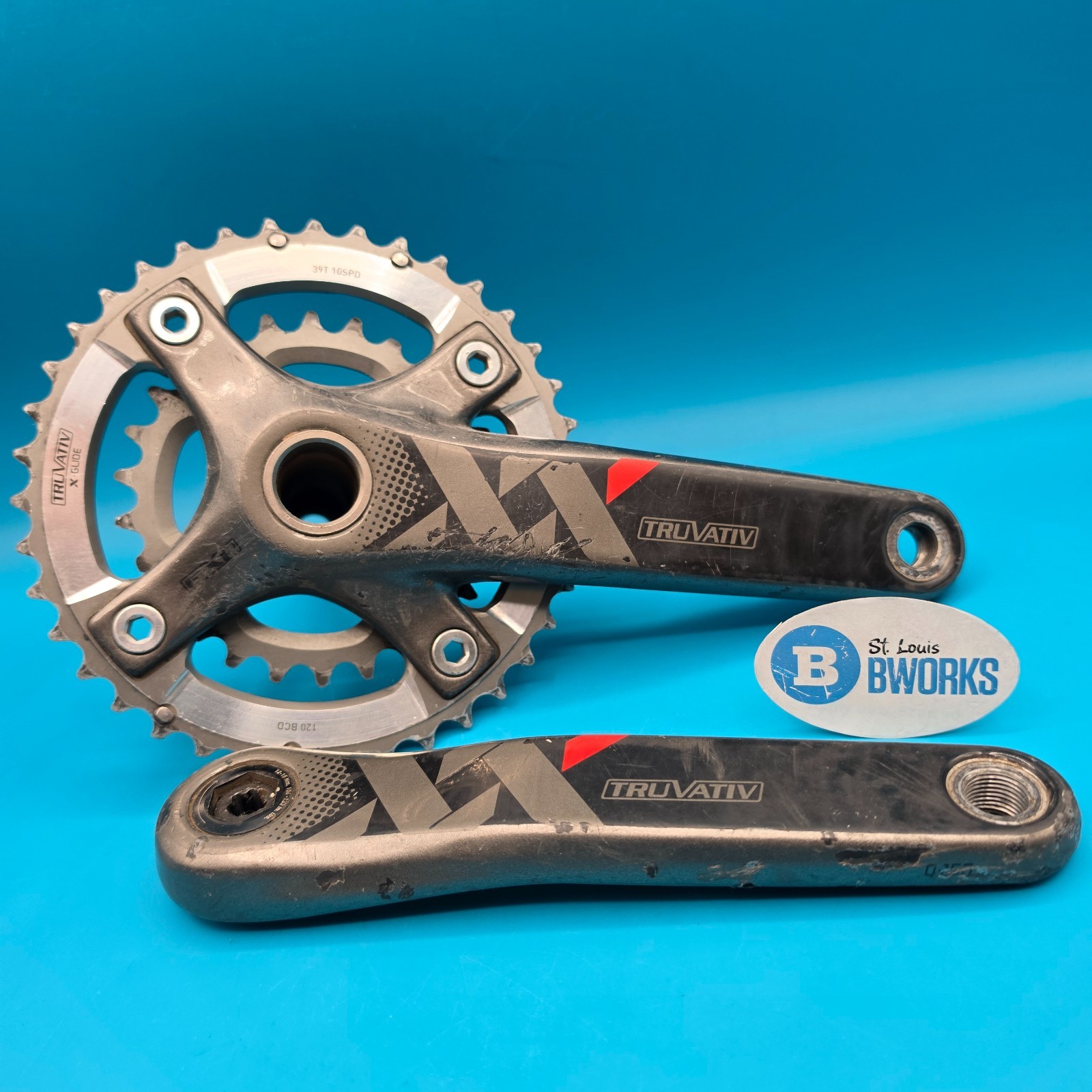Truvativ Powered by SRAM XX Double Carbon Fiber Crankset 175mm 39/26t 10sp g13