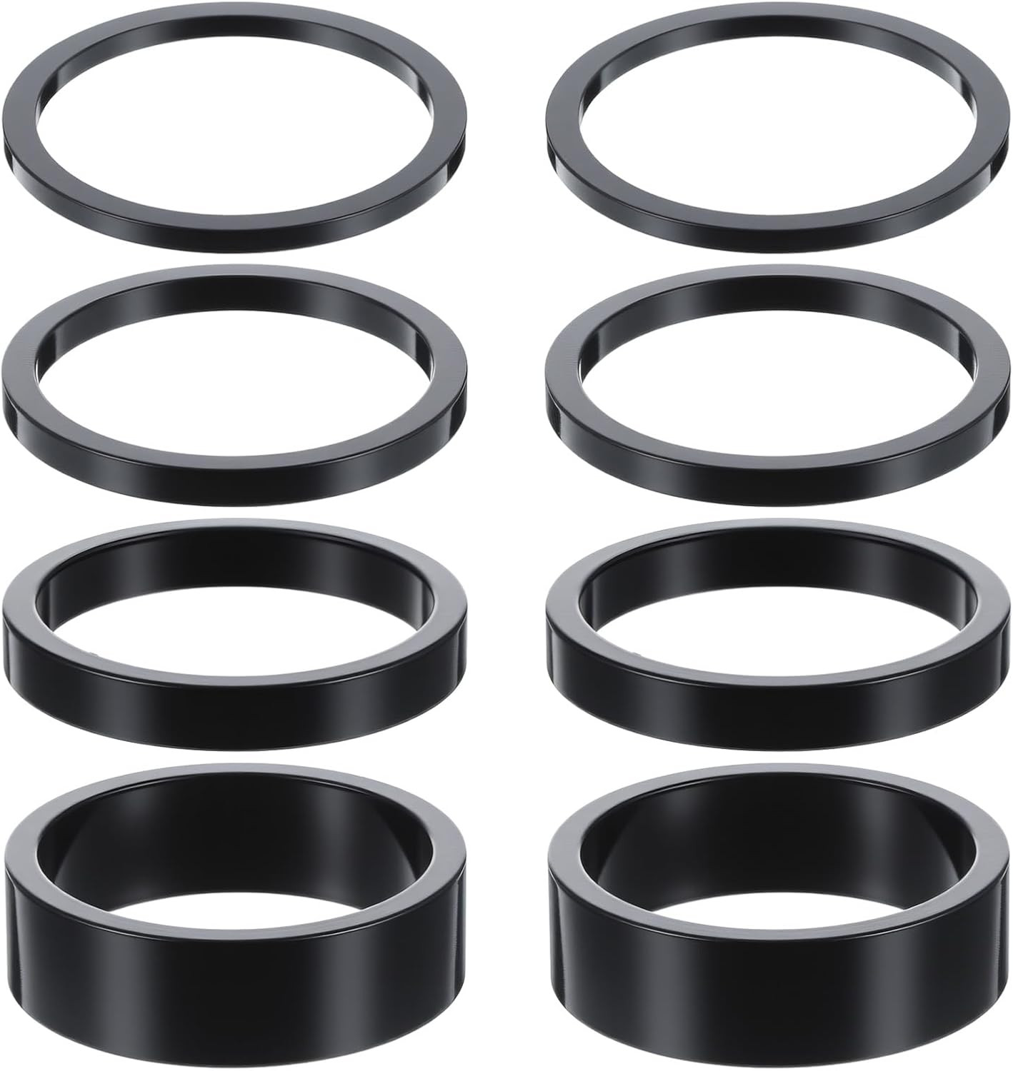 Aluminum Bike Headset Spacers 1-1/8″ 8 Piece Set