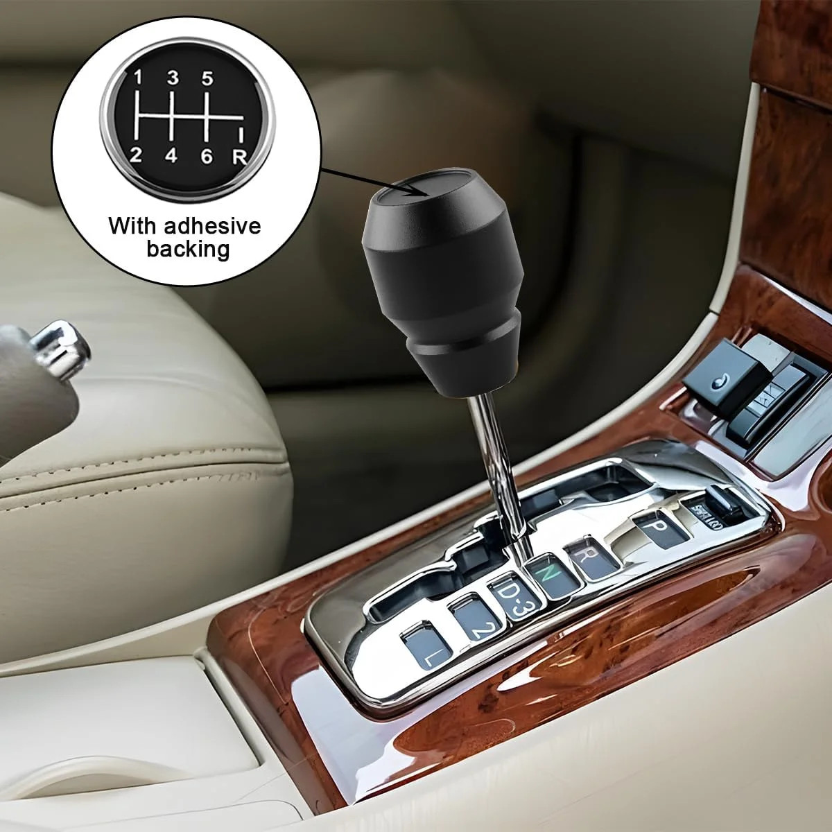 Zpana Car Shift Knob, Aluminum Alloy Manual Automatic Vehicle Gear Shifter Knob,