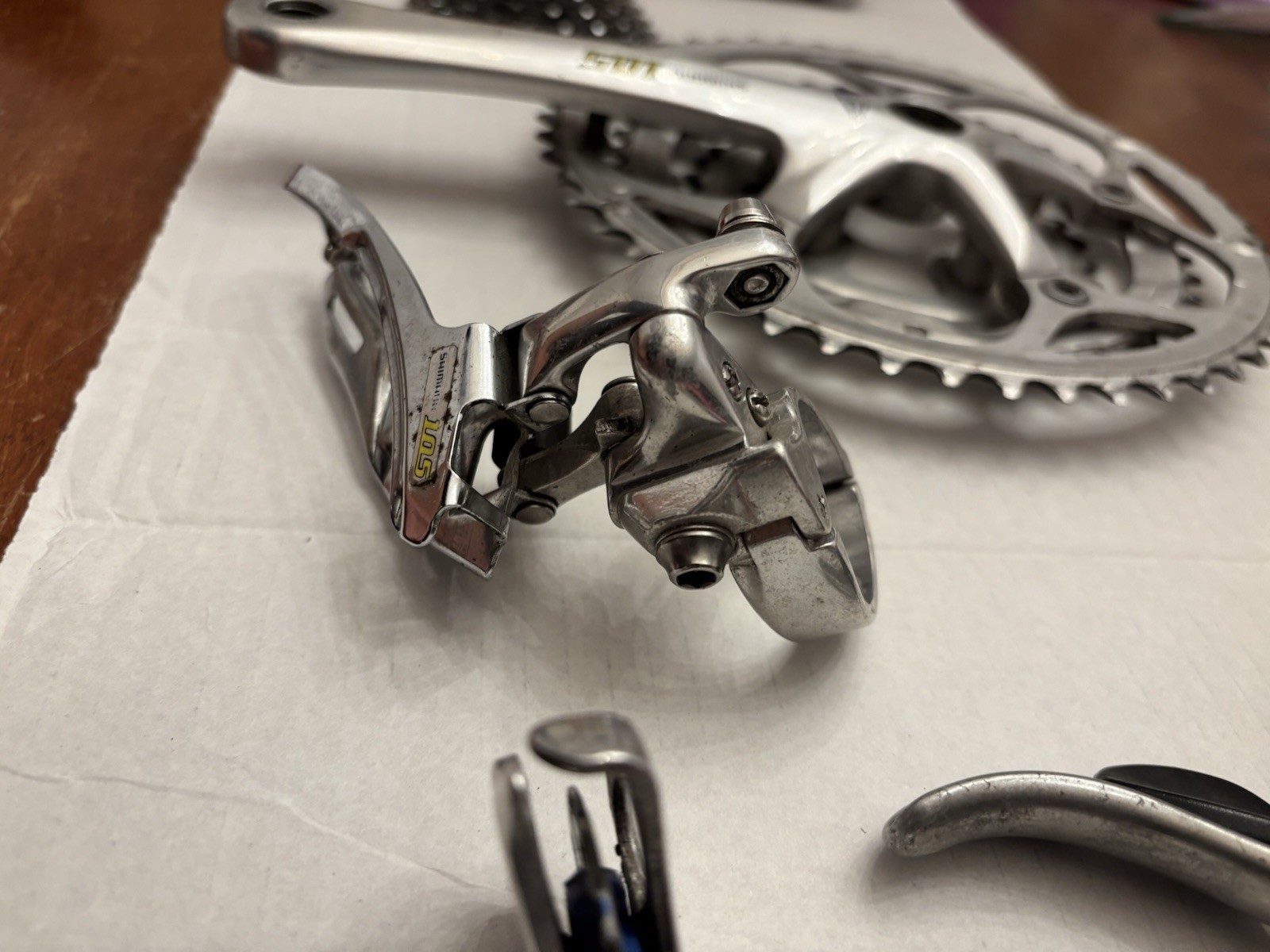 Shimano 105 Road Groupset Kit Crankset Cassette F/R Derailleurs BB + 9 SpChain