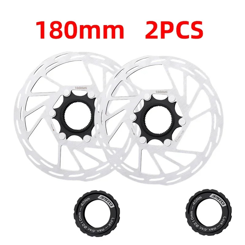 IIIPRO Bicycle Center Lock Bicycle Brake Rotor 140Mm/160Mm/180Mm/203Mm Road Bike