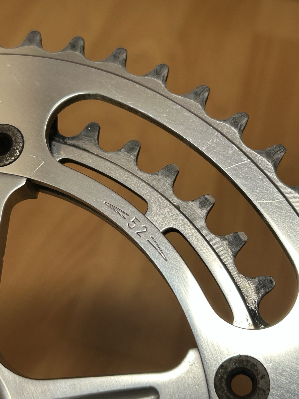 Vintage Campagnolo Super Record 170 Crankset 1049/A Double 52 42 Square Taper