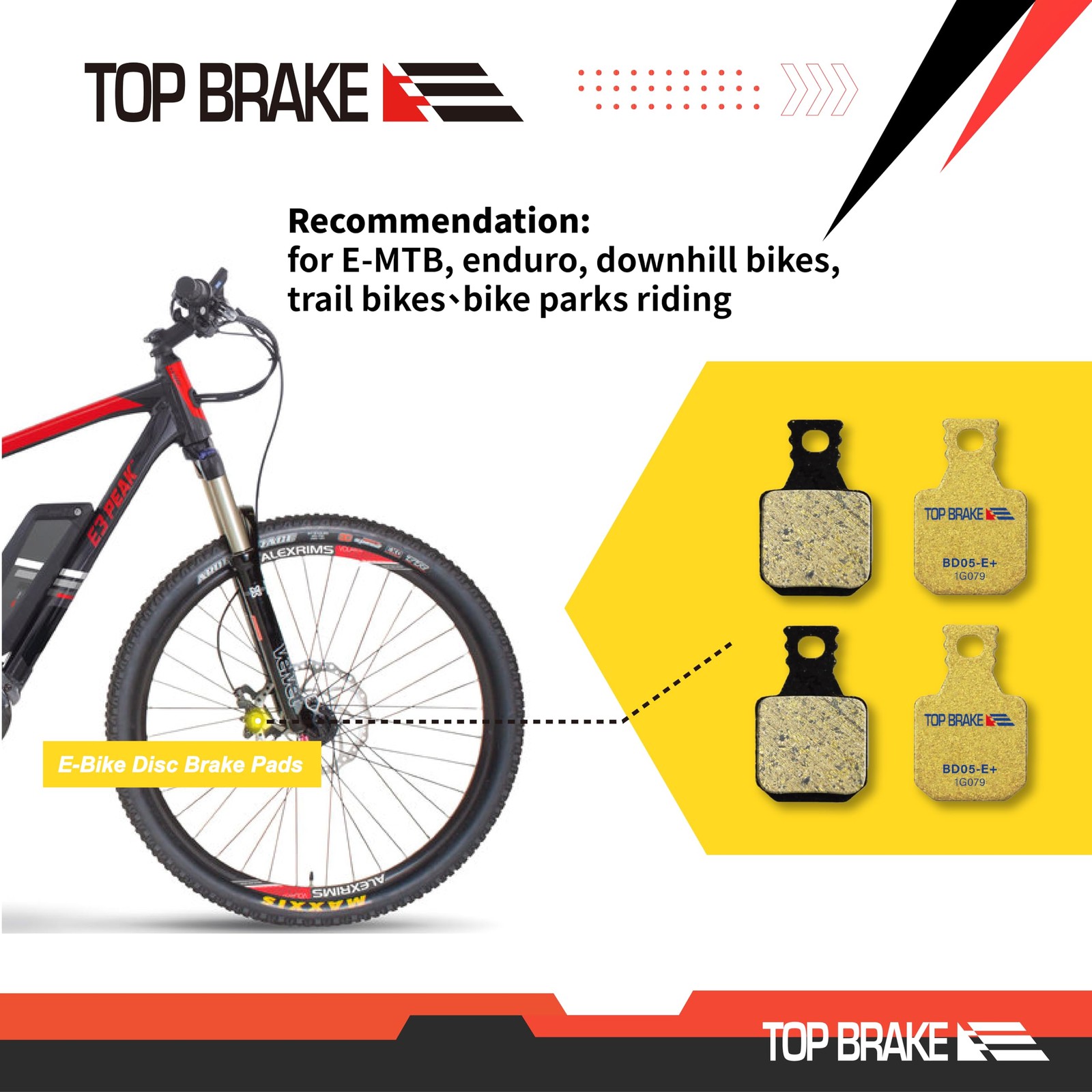 Bicycle Disc Brake Pads for Magura MT5 / MT7 / MT5E / MT7 PRO / MT Trail Front