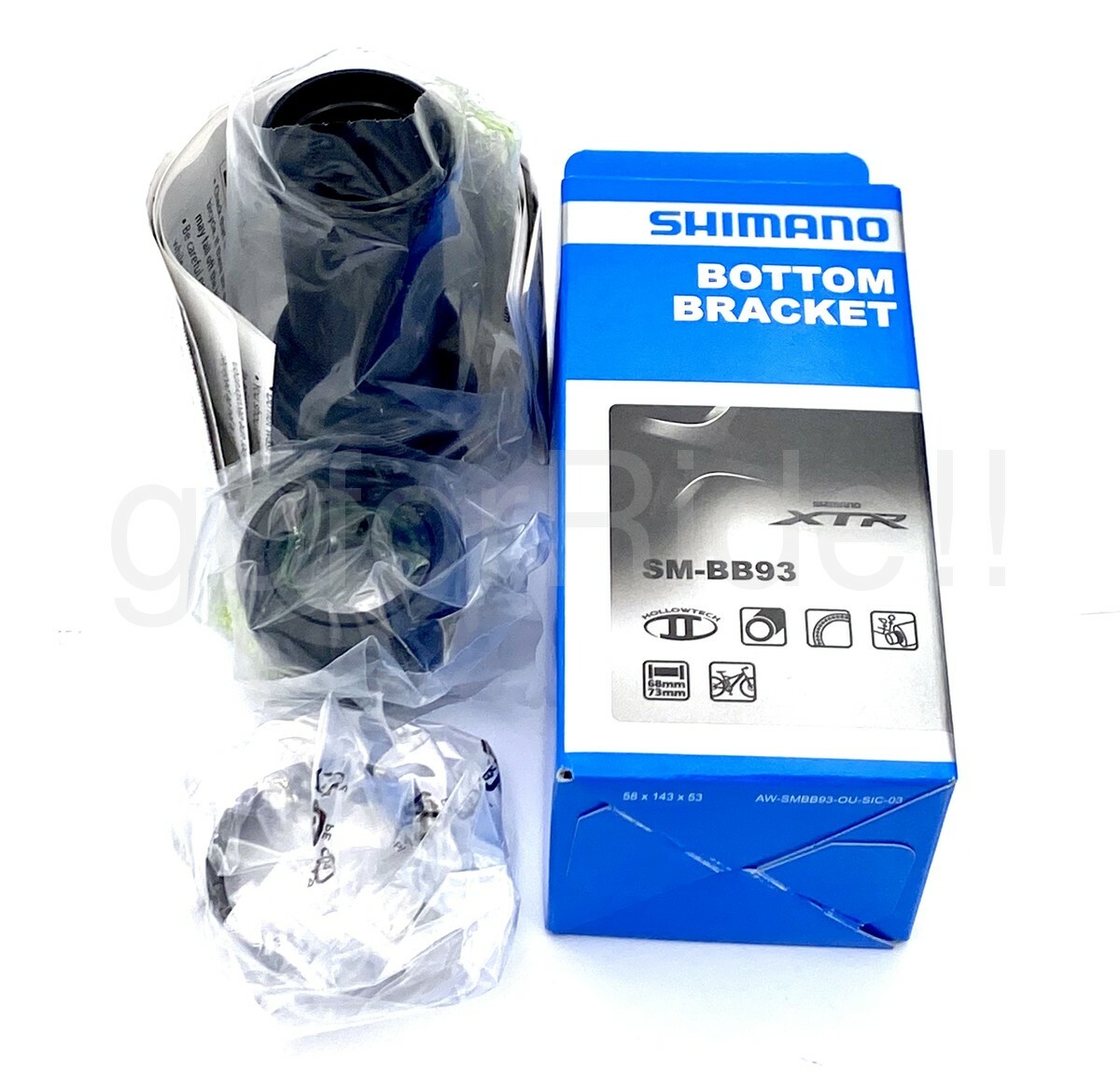 Shimano XTR Hollowtech II Bike Bottom Bracket SM-BB93 BSA 68/73-mm BSA Black