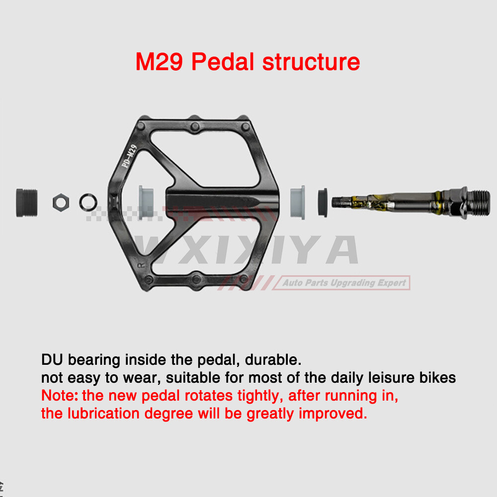 Mountain Bike Pedal Bearing Sealed MTB Cycling Flat Platform Aluminum 9/16″ L+R