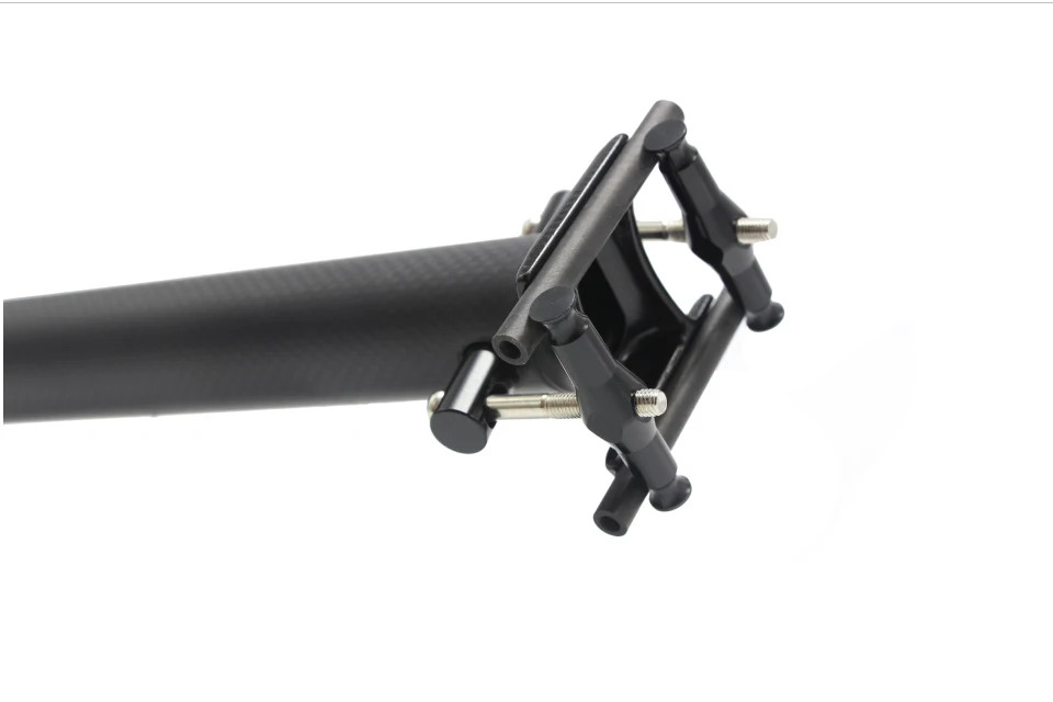 Folding Bicycle Seat Post, 0 Degree, Carbon Bike Seatpost, 34.9mm x 400 mm