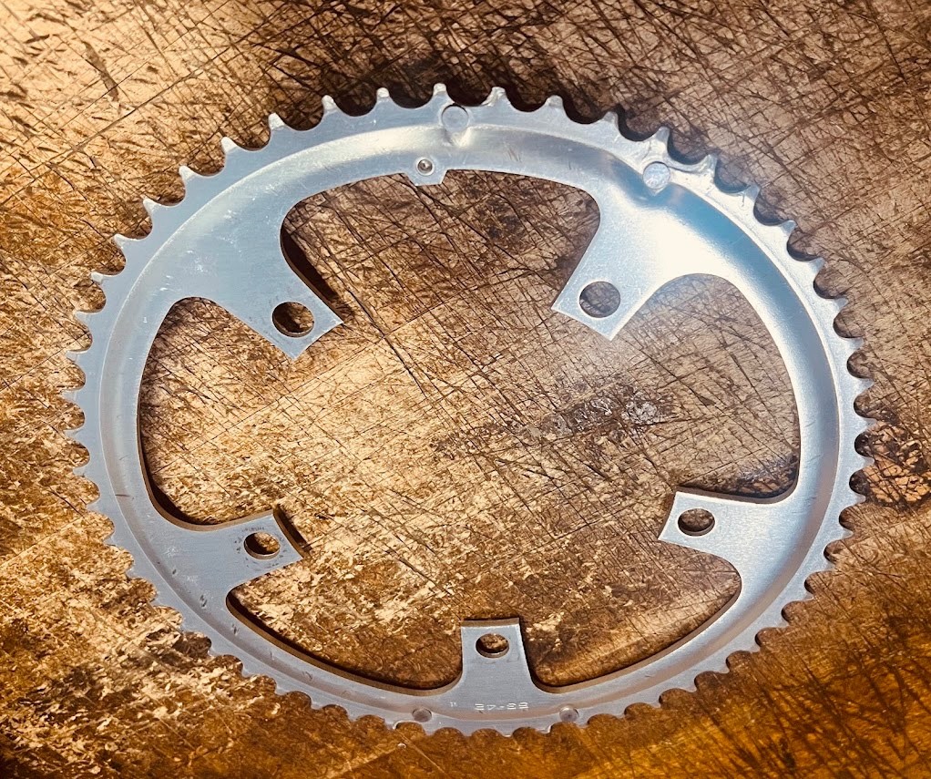 Shimano SG 53T Chainring 130 BCD A-Type Silver Aluminum Road 5-Bolt – XLNT Cond.