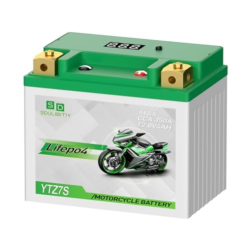 YTZ7S YTX5L-BS Lithium Motorcycle Battery LiFePO4 12V 4Ah 280-350CCA YTZ7S-4AH