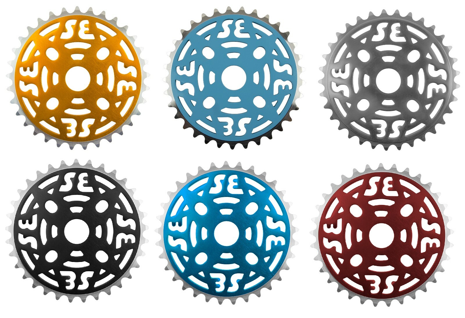 Chainring Sprockets SE Bikes Alloy 33T 1/2″ x 1/8″ Chains Different Colors