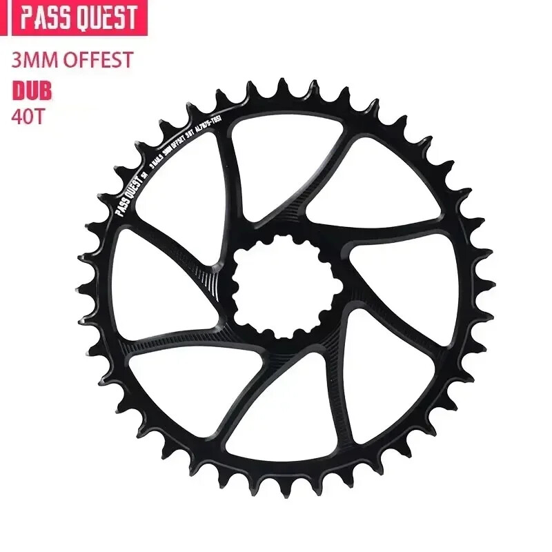 3mm Offset Chainring 40-54T Narrow Wide Teeth Bike Chainwheel 9/10/11/12 Speed