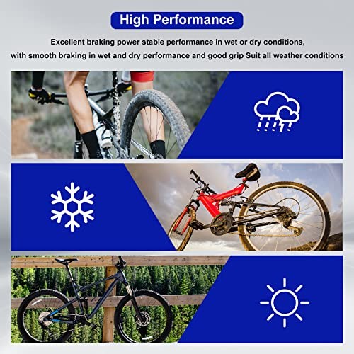 Bicycle Semi-Metallic Disc Brake Pads for AVID BB5 BB-5 MTB Bike 4 Pairs