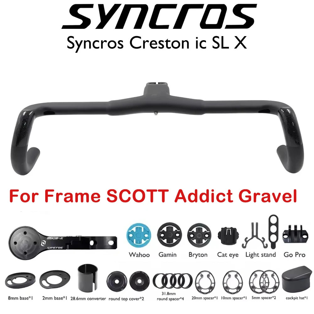 Carbon Fiber Gravel Road Bike Integrated Handlebar Full Internal Cable Drop Bar