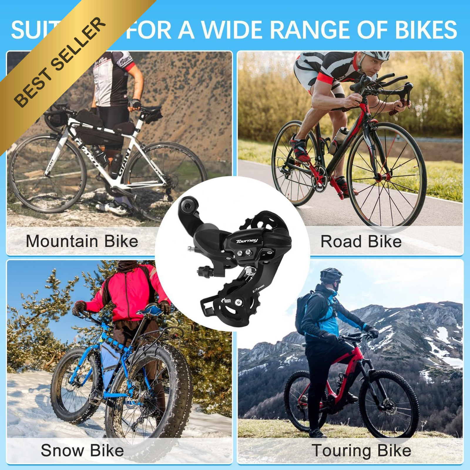Tourney RD-TY300 6/7 Speed Rear Derailleur Direct Mount Mountain Road Bike