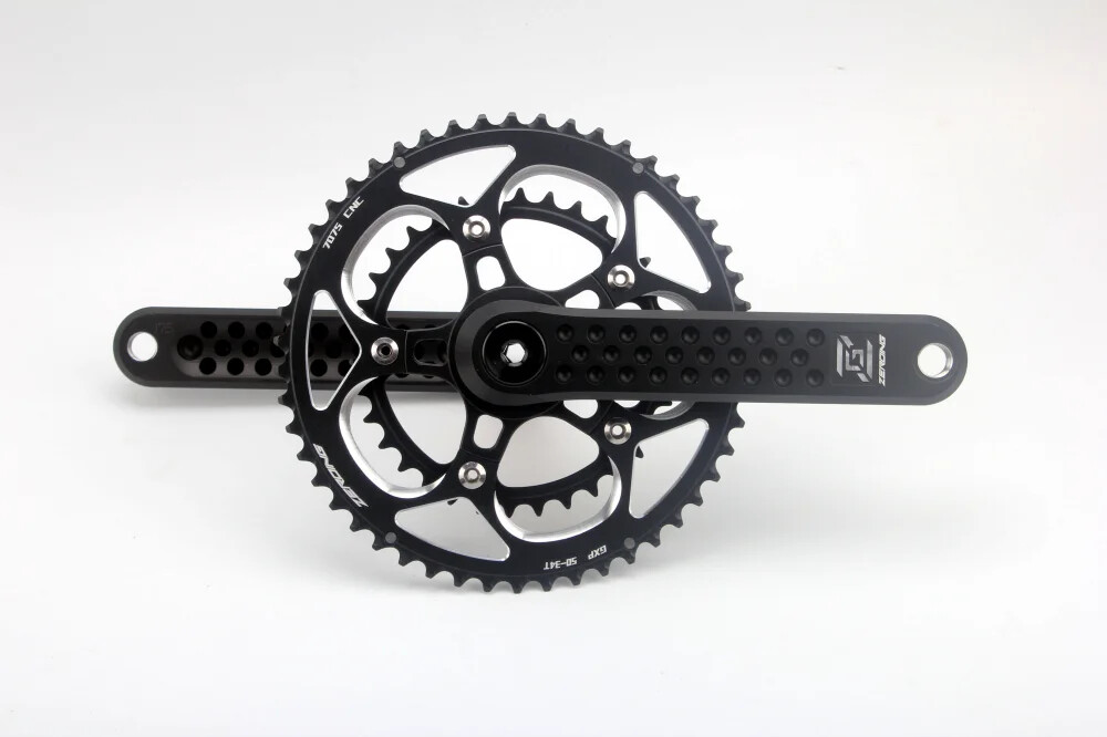 Road Bike Crankset Grave Hollow Crank 165/170/175mm 110BCD Bike Part 11/12 Speed