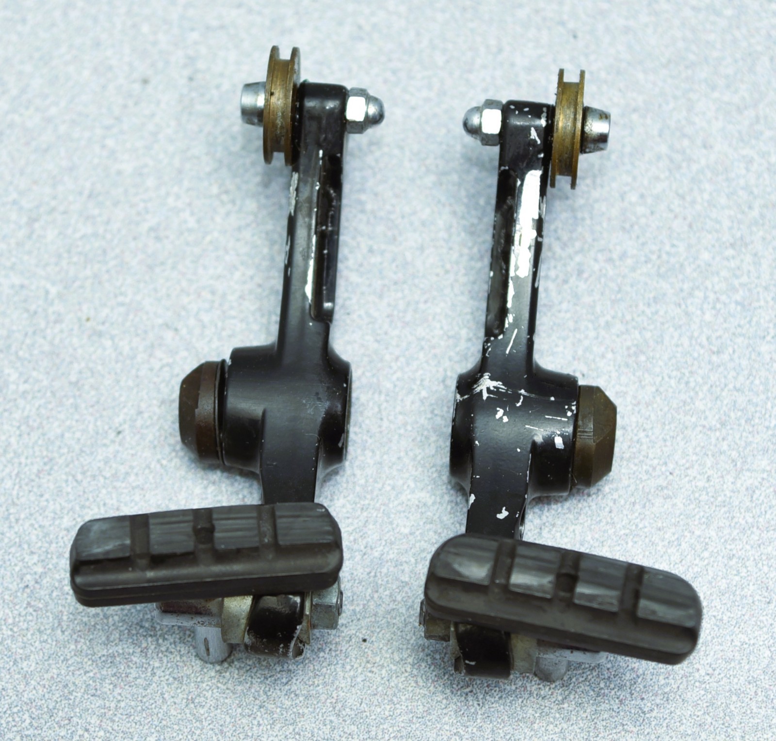 SUNTOUR ROLLER CAM BRAKE SET, FRONT/REAR COMPLETE, RARE BLACK! vintage mtb