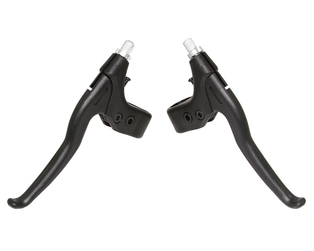 ALTALINE 4 FINGER BICYCLE ALLOY BRAKE LEVER SET BLACK.