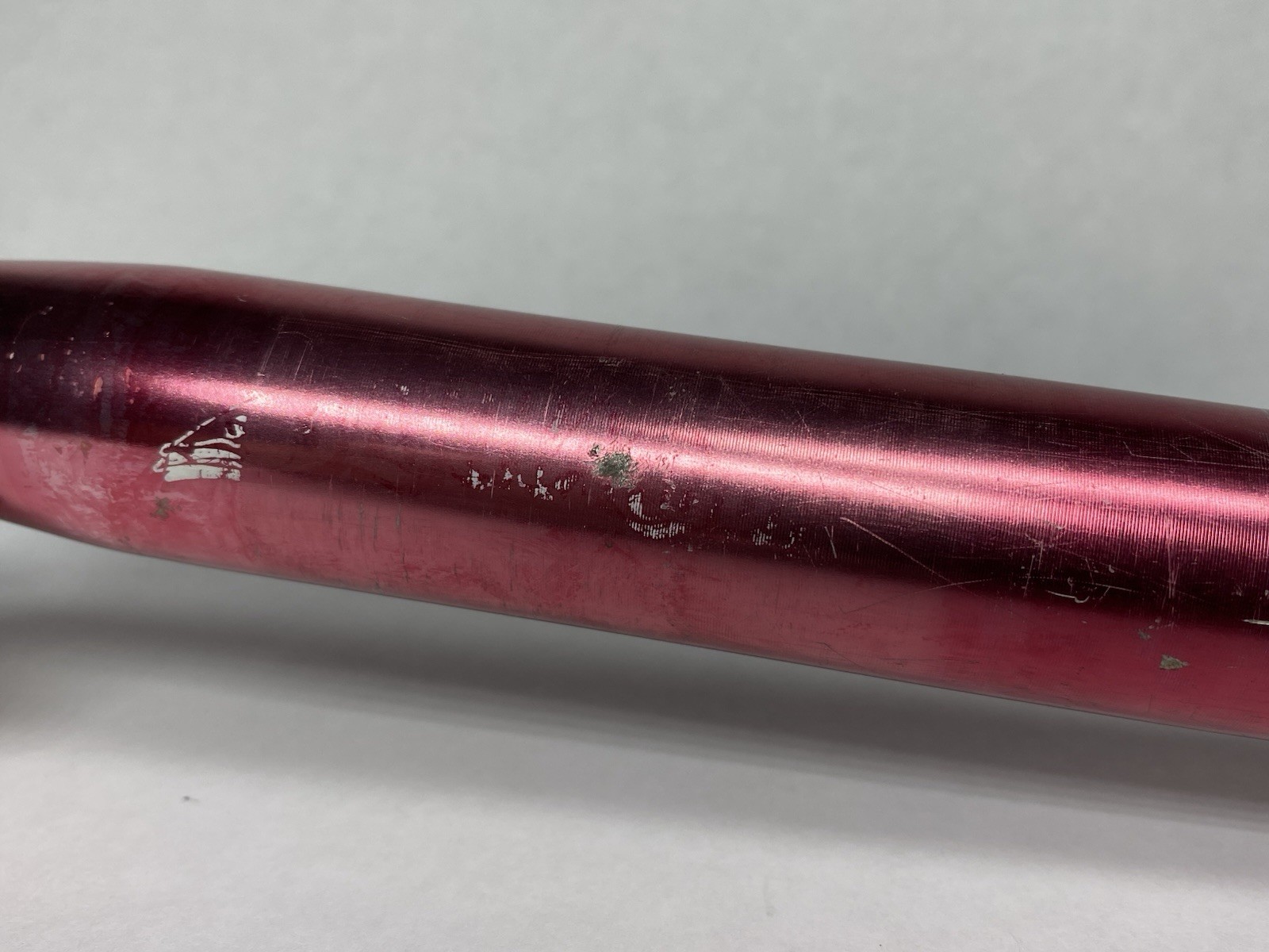 Vintage Barracuda Kalloy 27.2mm Seatpost Red Anodized Single Bolt MTB 350mm