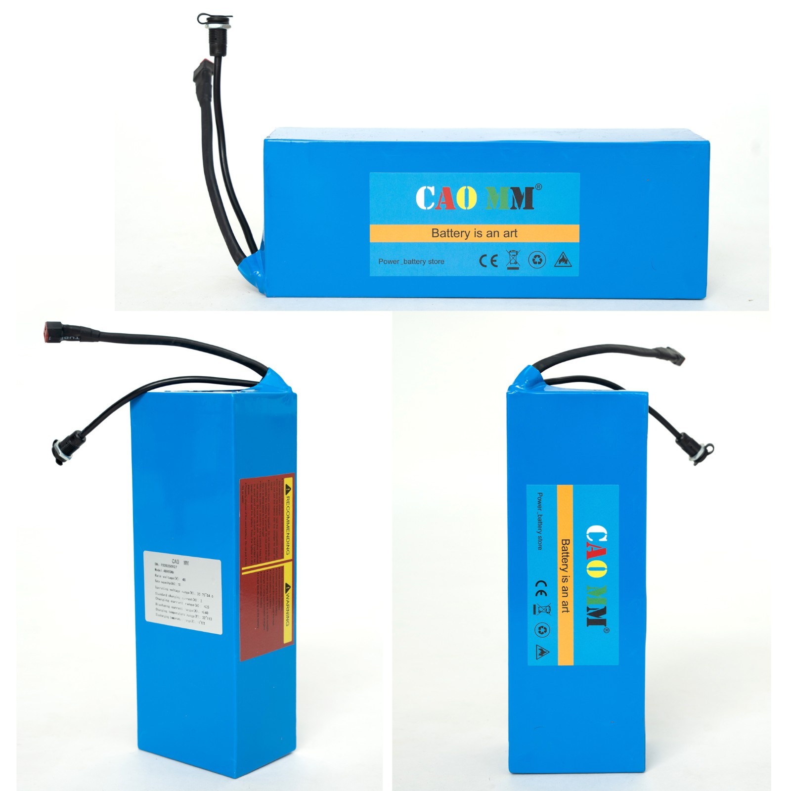 48V Ebike Battery 48V 10AH Lithium Battery for Electric Bicycle 100W-1000W Motor