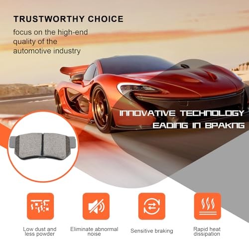 Rear Ceramic Brake Pads for Hyundai Sonata 1999-2008, for Santa Fe 2001 D813