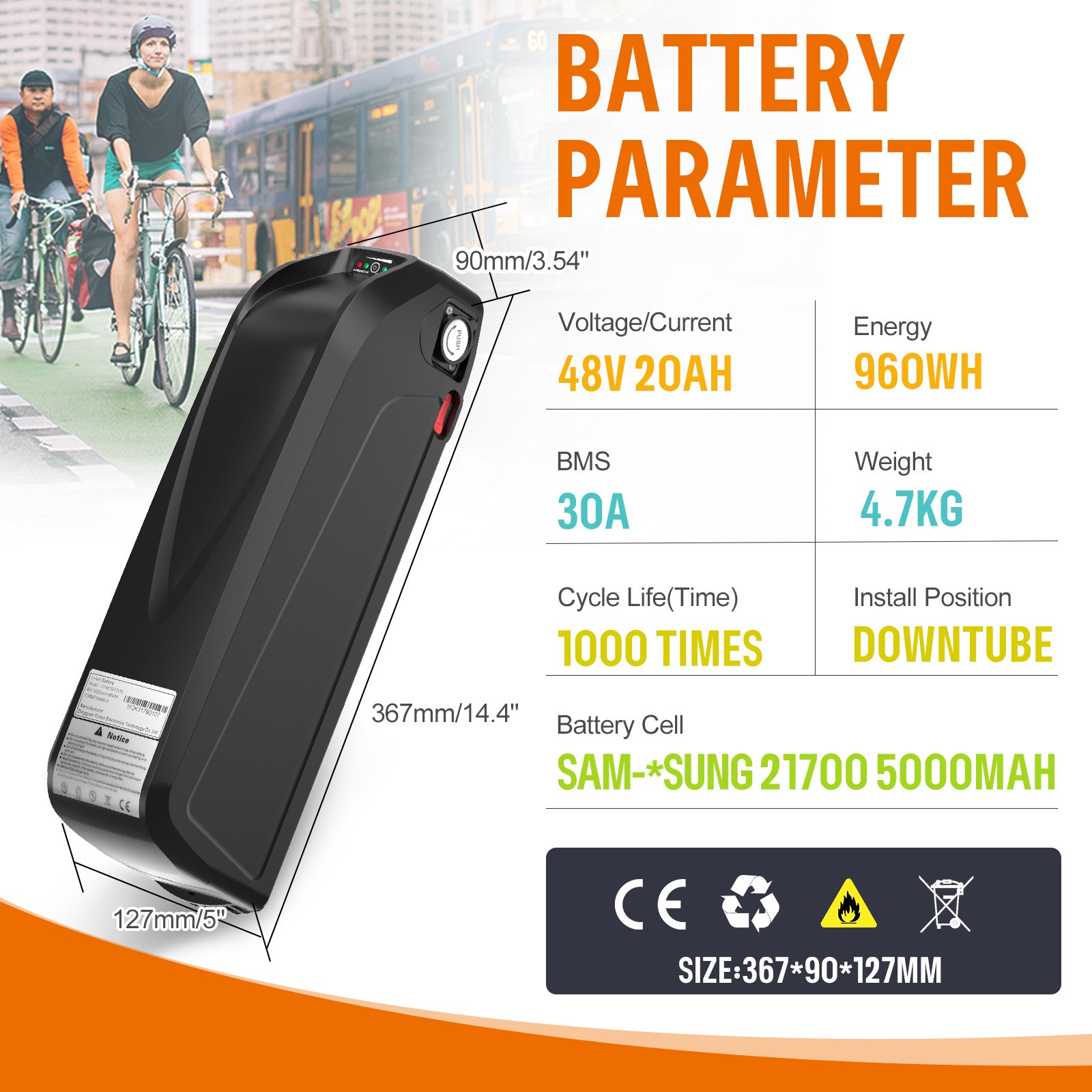 48V750W Bafang Mid Drive Motor Electric Bicycle Conversion Kit BBS02 Ebike