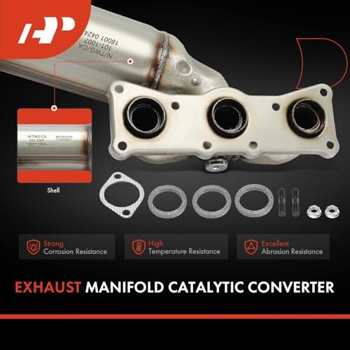 Front Exhaust Manifold Catalytic Converter with Gasket Kit Direct-Fit