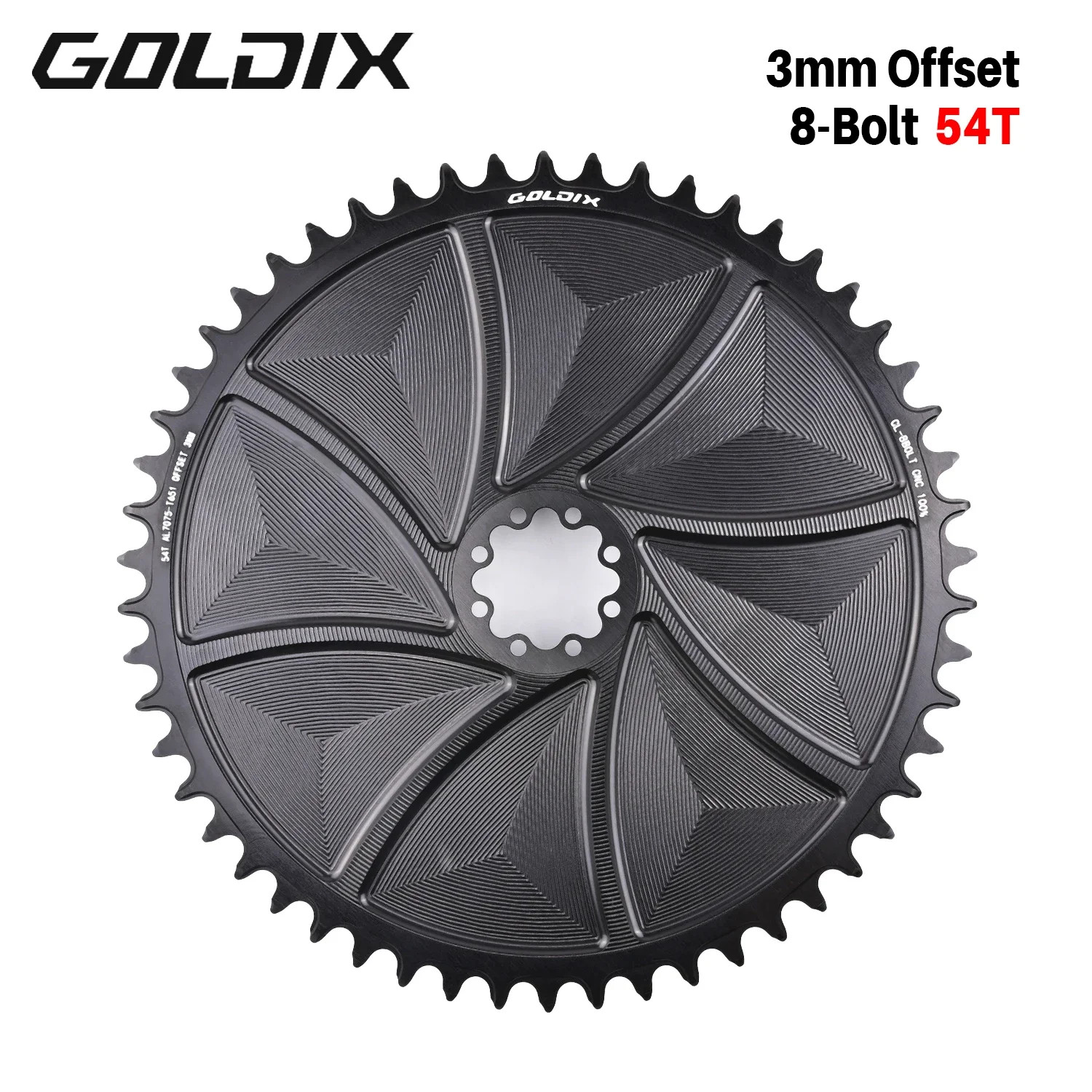 8-Bolt Bicycle Chainring 40-58T Narrow Wide Direct Mount Road Bike Chainwheel