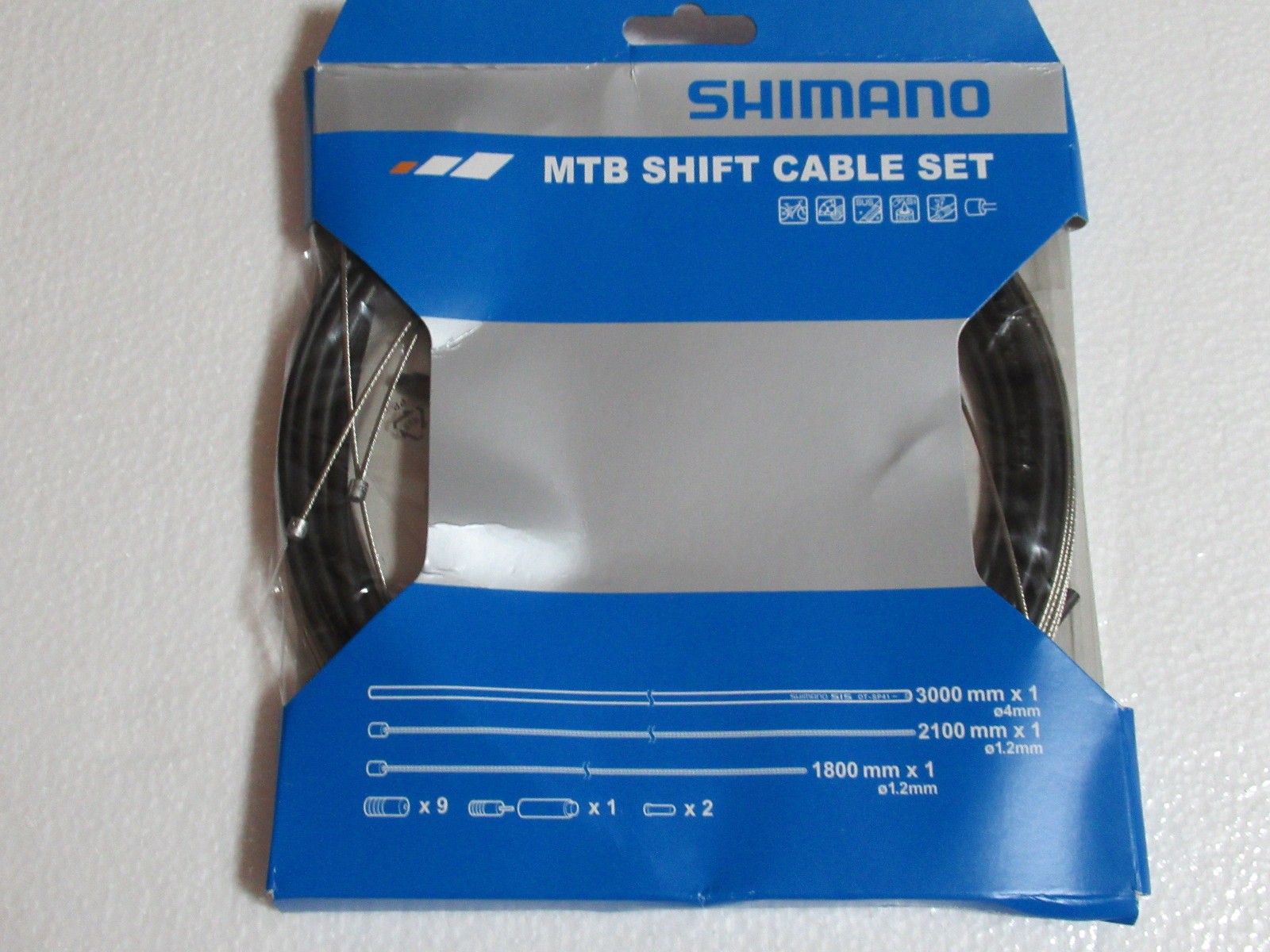Shimano MTB Bike Shift Cable Set Black Housing Stainless OT-SP41S for Derailleur