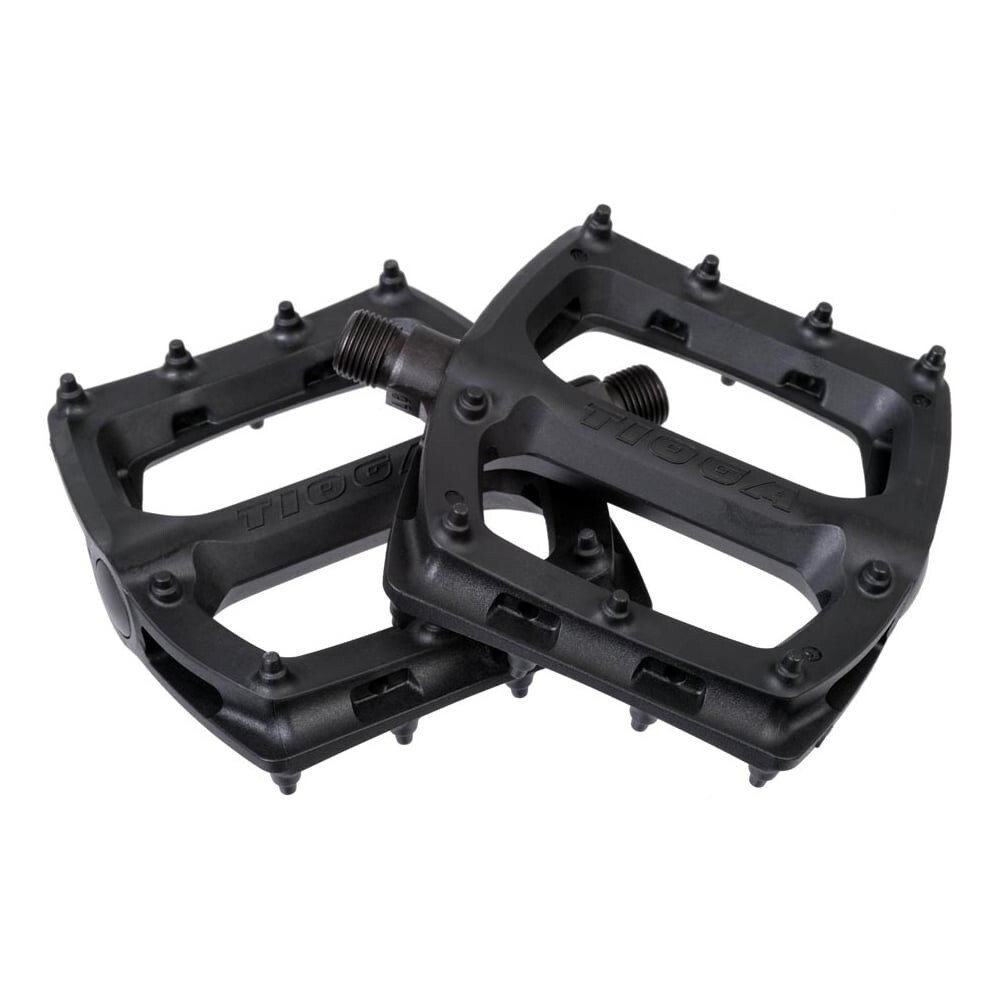 Tioga Surefoot Slim Resin Platform Bicycle Pedals 9/16 Black Ultra Durable Wide
