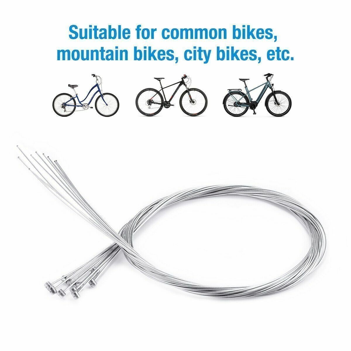 10PCS Bicycle Bike Shift Cables Stainless Steel Shifter Front Rear Inner Wire 2m