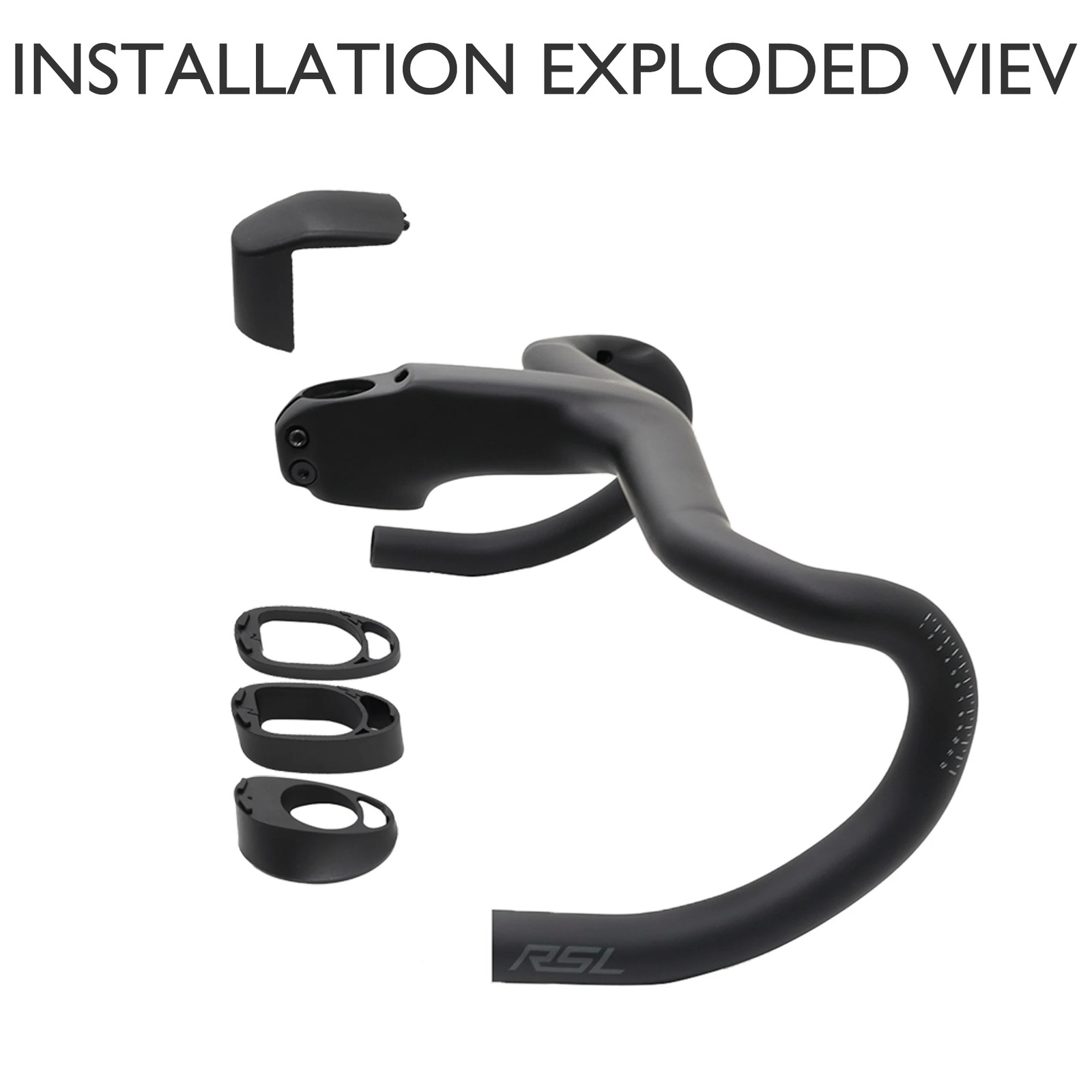 Full Carbon Integrated Road Bike Handlebar 28.6mm 350-410mm Aero Drop Handlebar